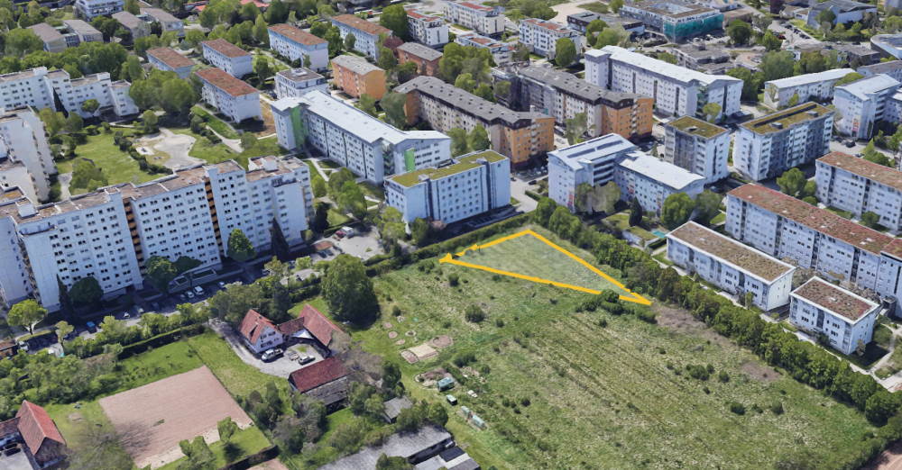 3D Ansicht der Aufforstungsfläche