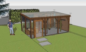 3d model der Eichhörnchenvoliere